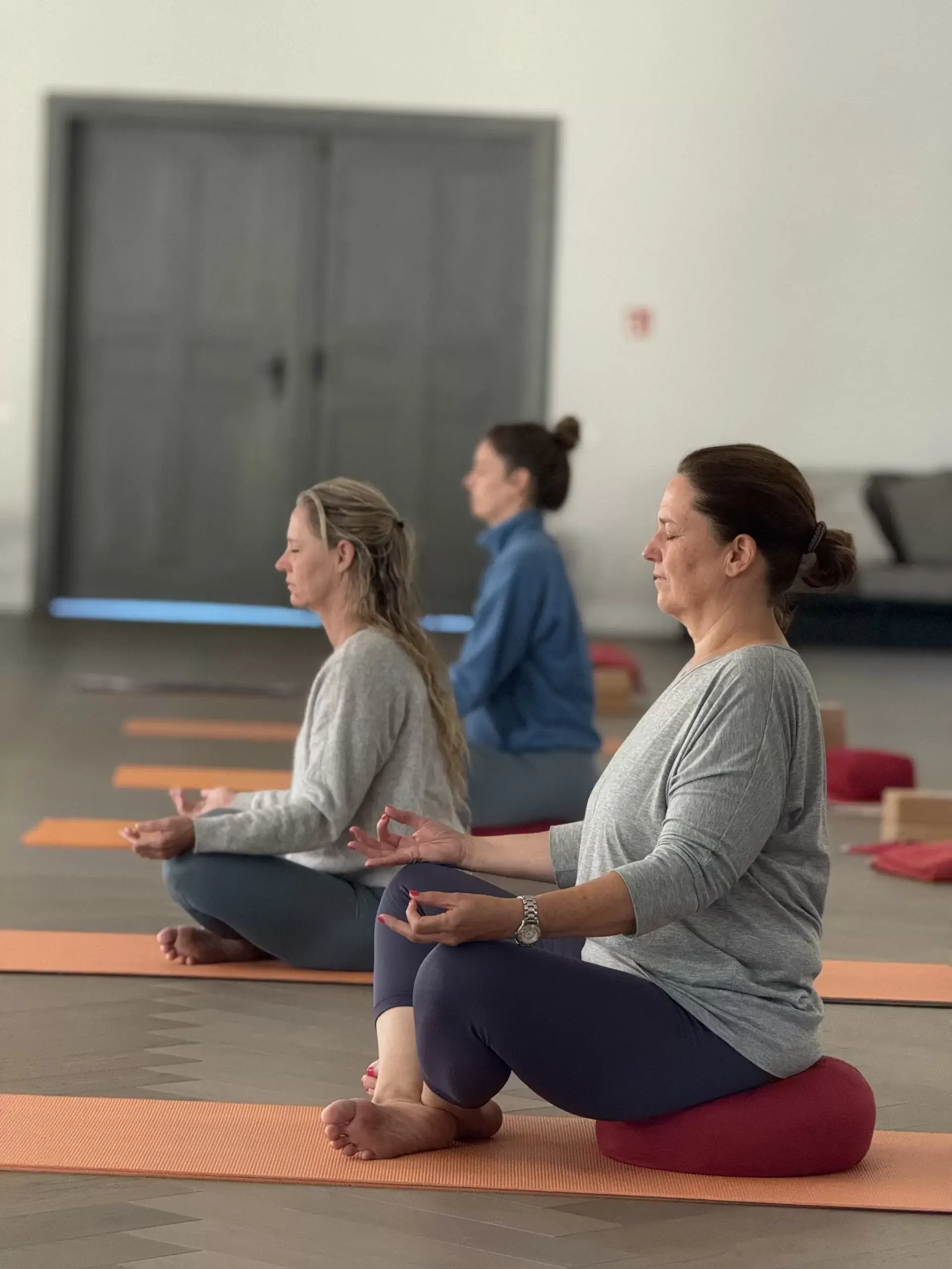 yoga session group image