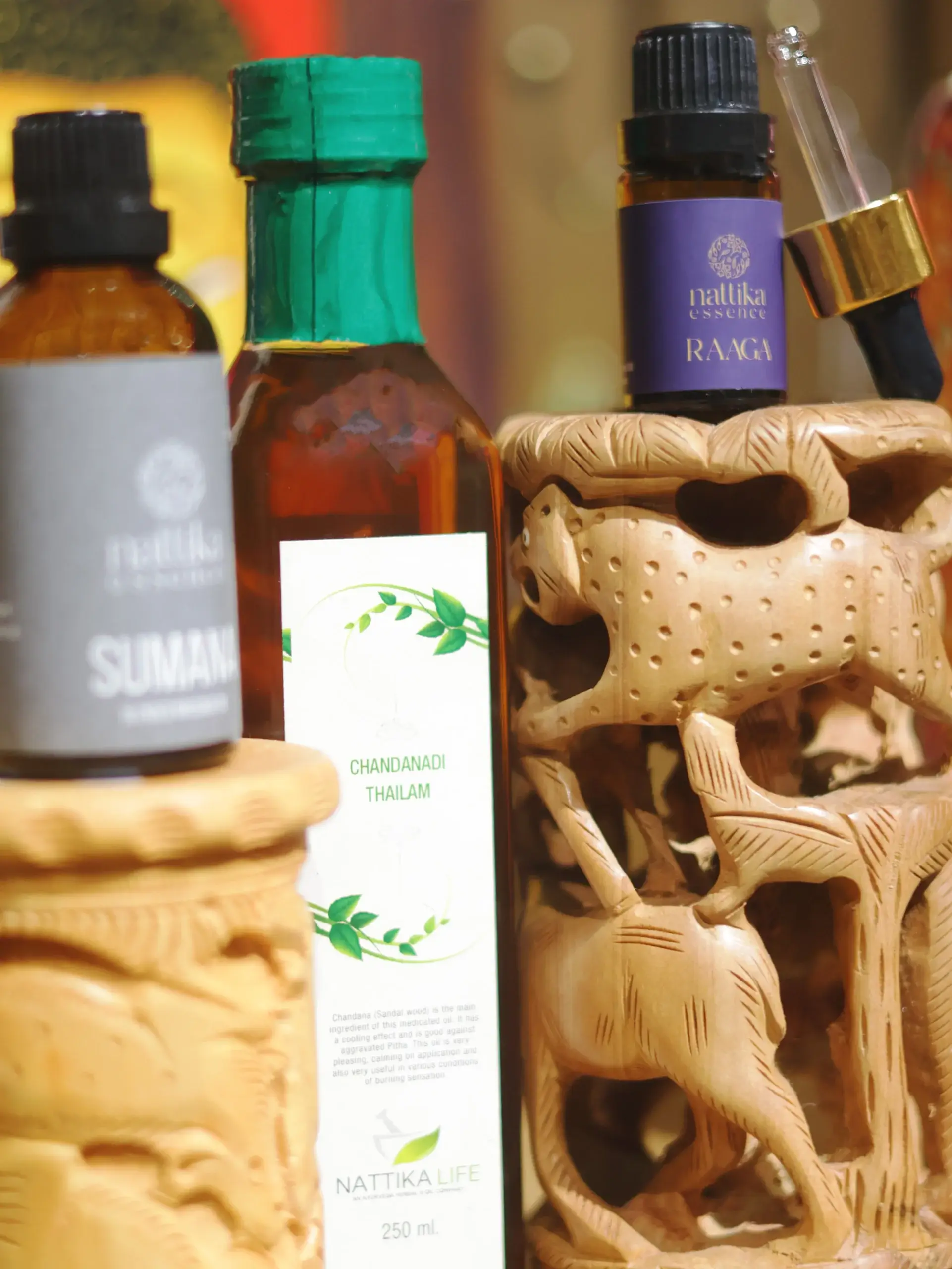 Raaga with Chandanadi Thailam and Sumana together